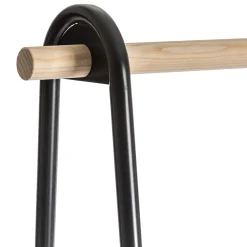 5five Portant à vêtements avec étagères, Noir