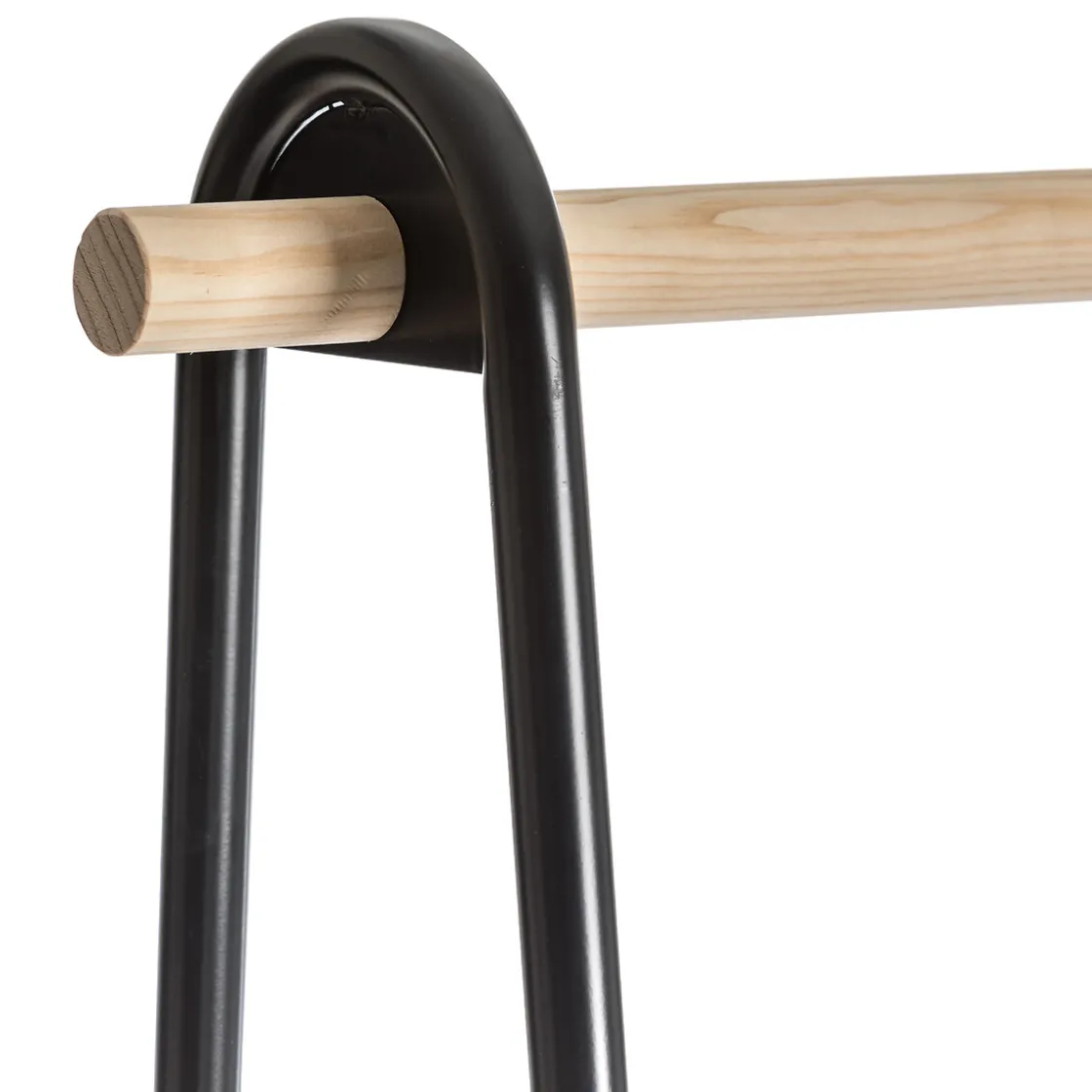 5five Portant à vêtements avec étagères, Noir