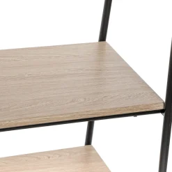 5five Portant à vêtements avec étagères, Noir