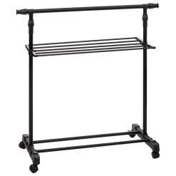 5five Portant à vêtements avec étendoir à roulettes