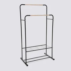 5five Portant à vêtements double, Noir