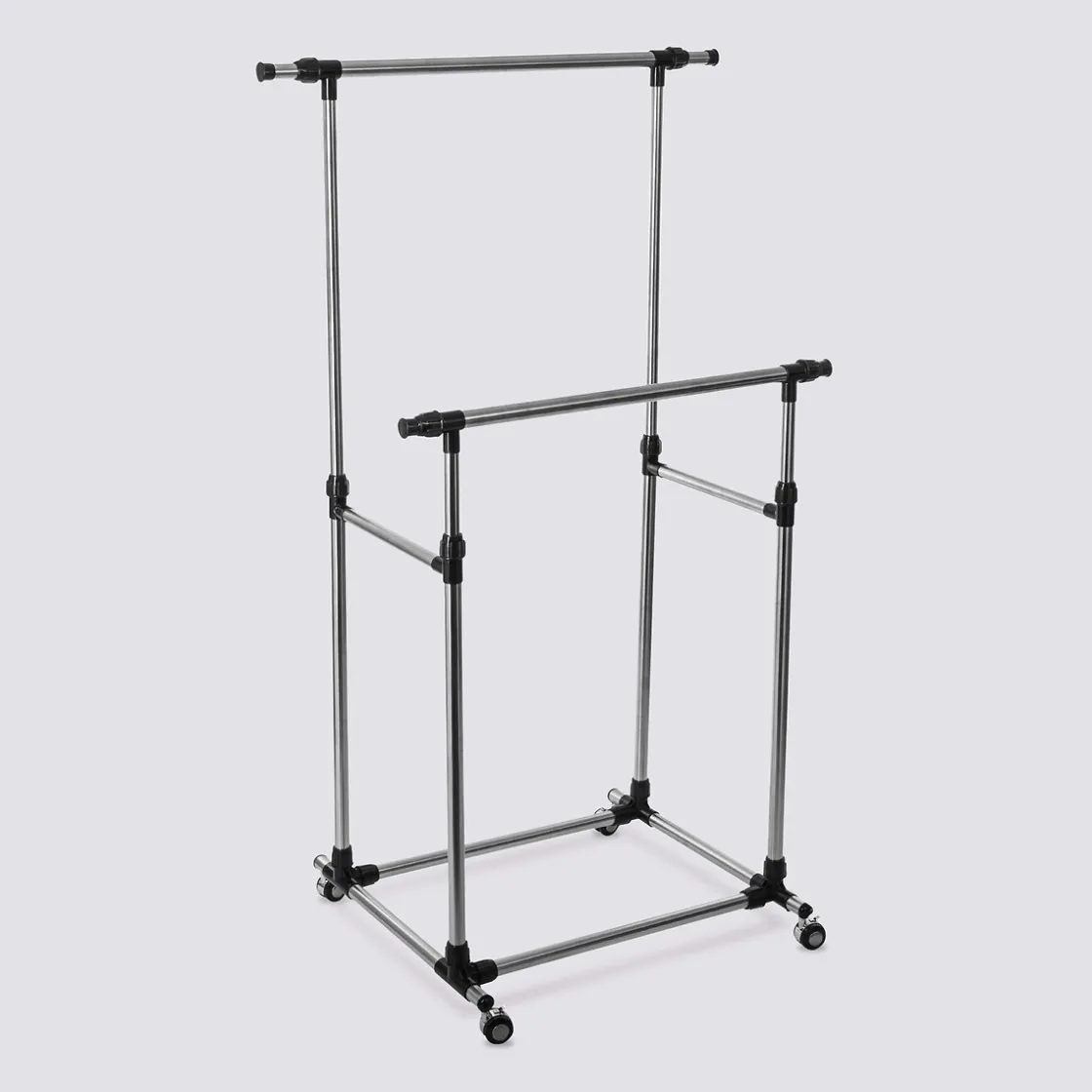 5five Portant à vêtements double inox