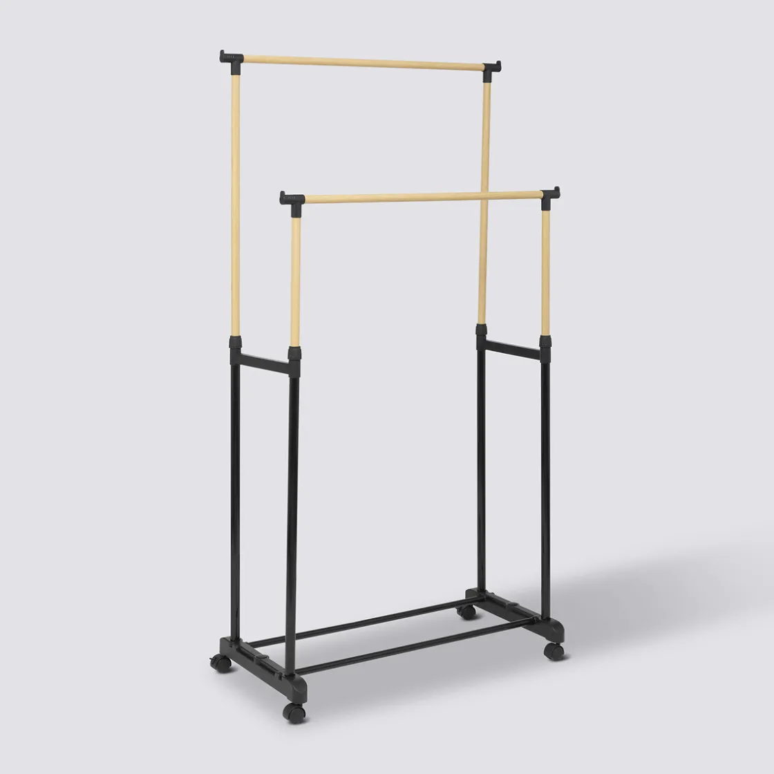 5five Portant à vêtements double métal et plastique