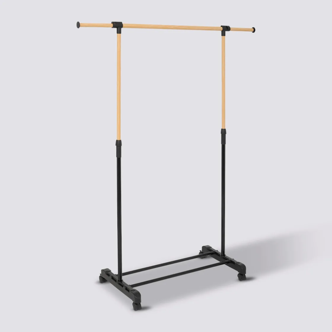 5five Portant à vêtements extensible, Effet bois