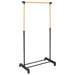 5five Portant à vêtements extensible, Effet bois