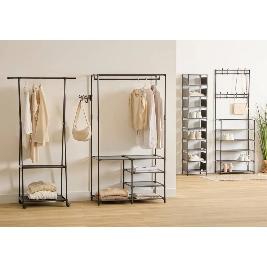 5five Portant à vêtements, Noir