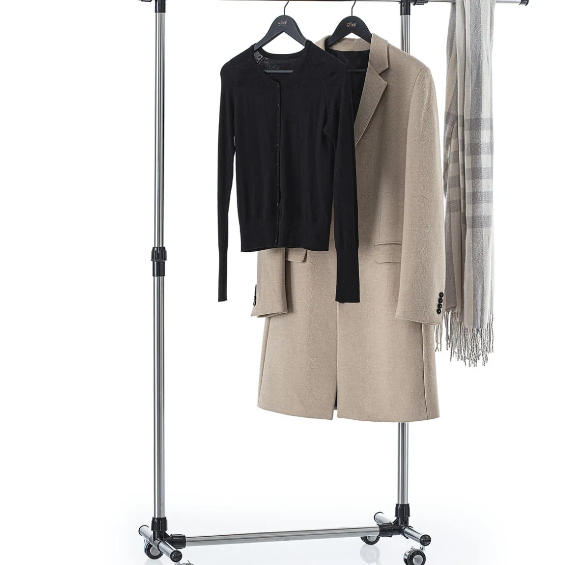 5five Portant à vêtements simple inox
