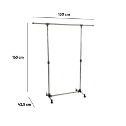 5five Portant à vêtements simple inox