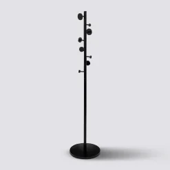 5five Porte manteau 8 crochets bois, Noir