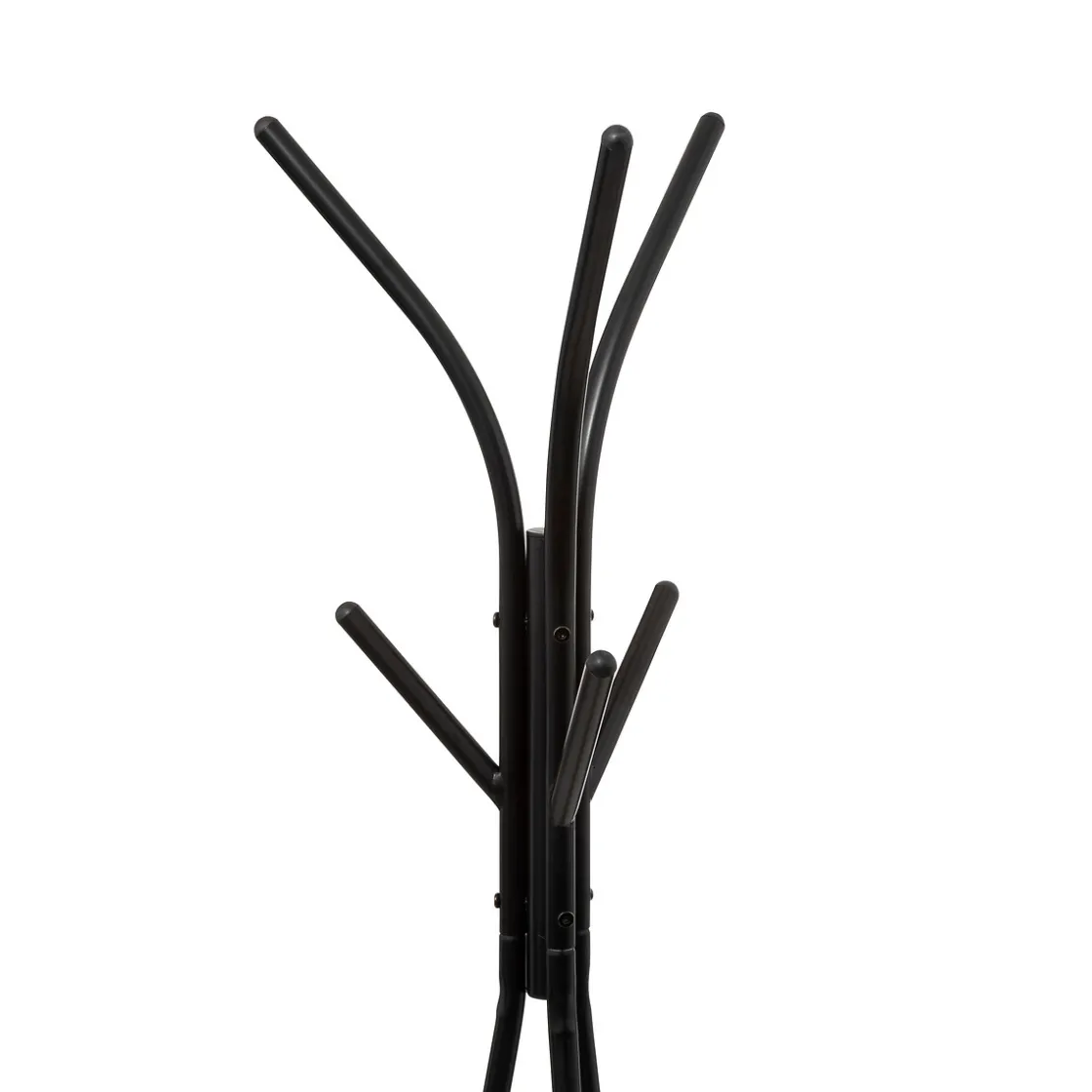 5five Porte manteau 6 crochets métal/bois, Noir