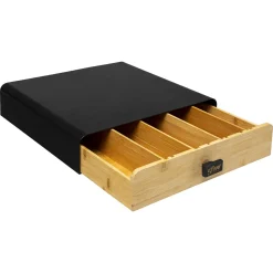 5five Porte-capsules 1 tiroir, Noir