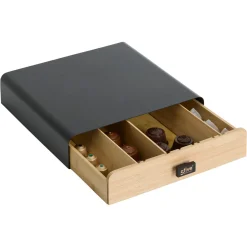 5five Porte-capsules 1 tiroir, Noir