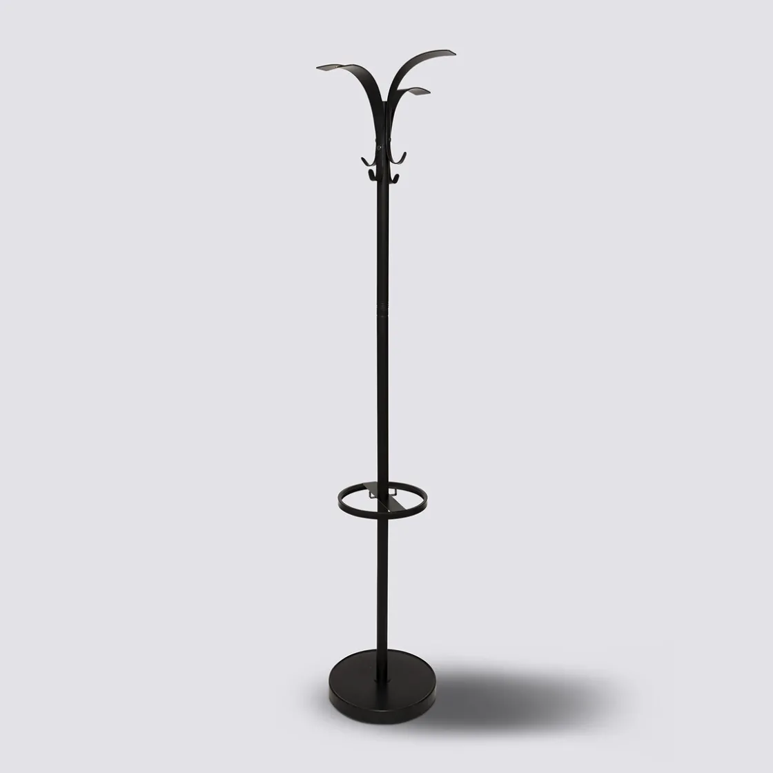 5five Porte-manteaux 8 crochets 175cm, Noir