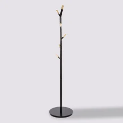 5five Porte-manteaux 6 crochets métal, Noir