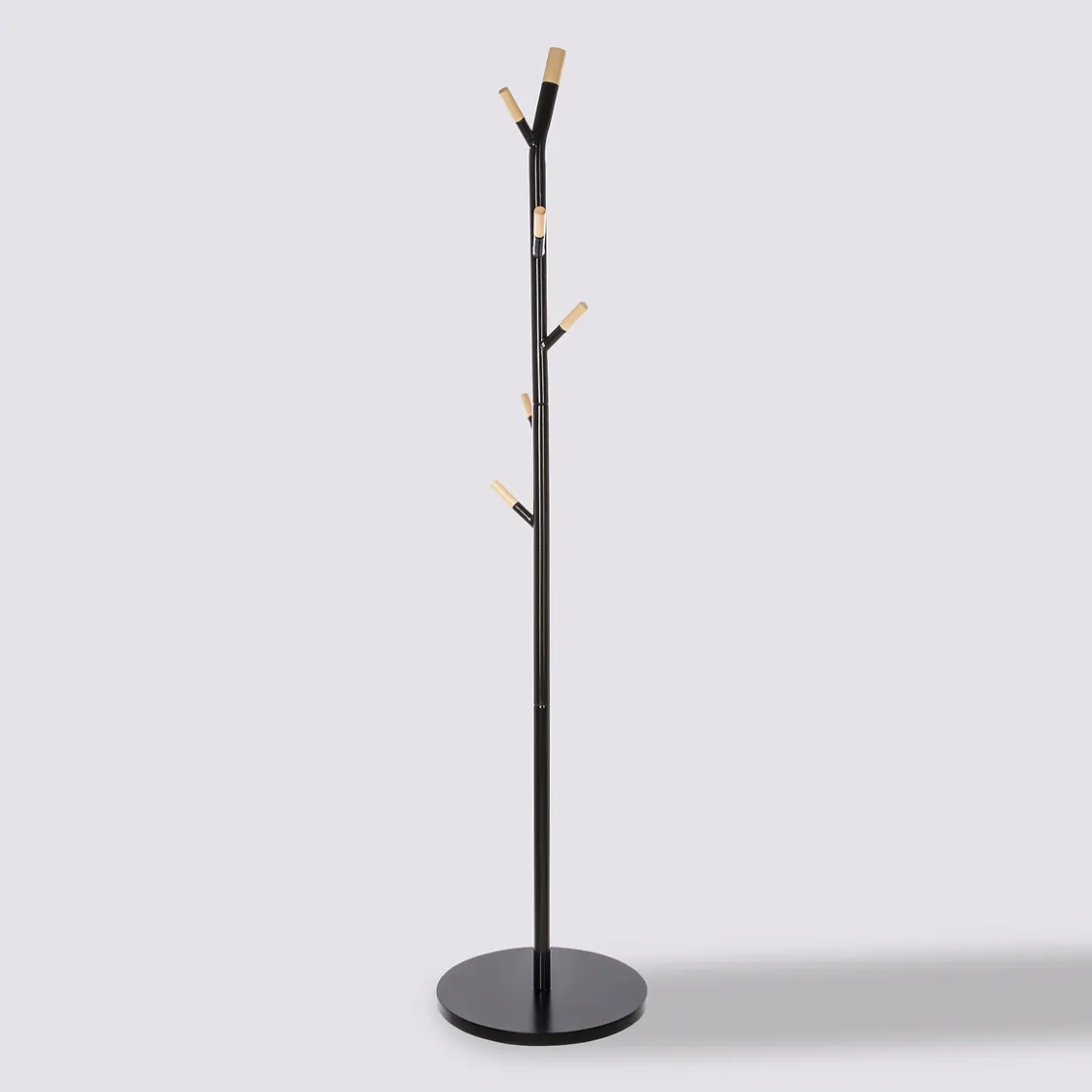 5five Porte-manteaux 6 crochets métal, Noir