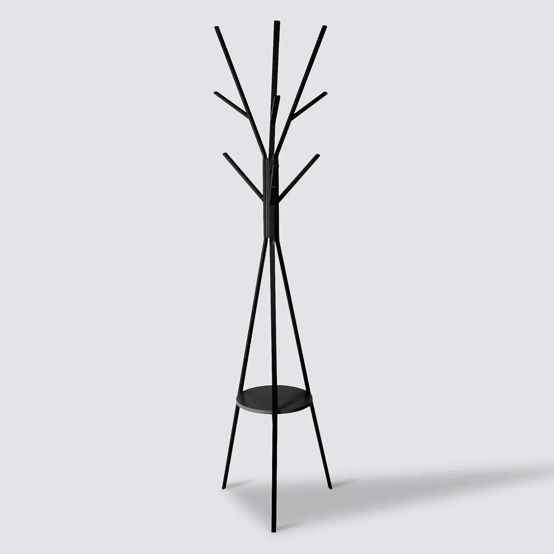 5five Porte-manteaux 9 crochets métal, Noir