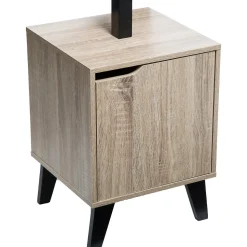 5five Porte-manteaux effet chêne naturel, Noir