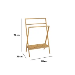 5five Porte-serviettes 1 étagère, Bambou