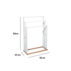 5five Porte-serviettes sur pieds, Blanc