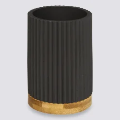 5five Pot à brosses à dents, Noir