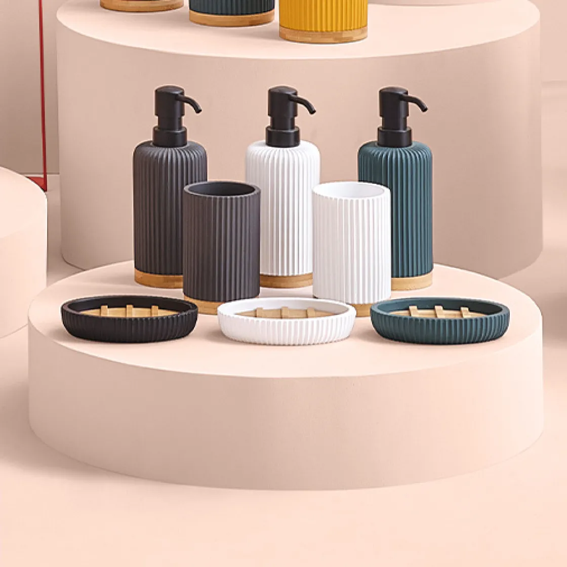 5five Pot à brosses à dents, Noir