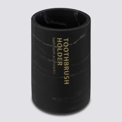 5five Pot à brosses à dents, Noir