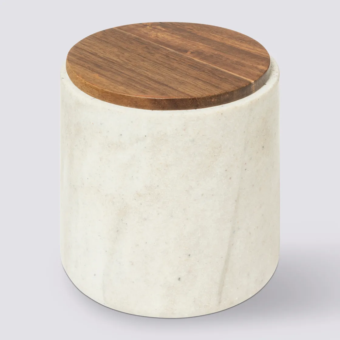 5five Pot à cotons, Effet travertin