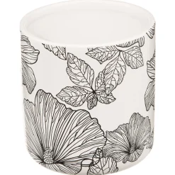 5five Pot à cotons, Noir et Blanc