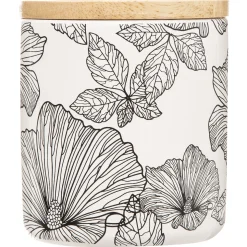 5five Pot à cotons, Noir et Blanc