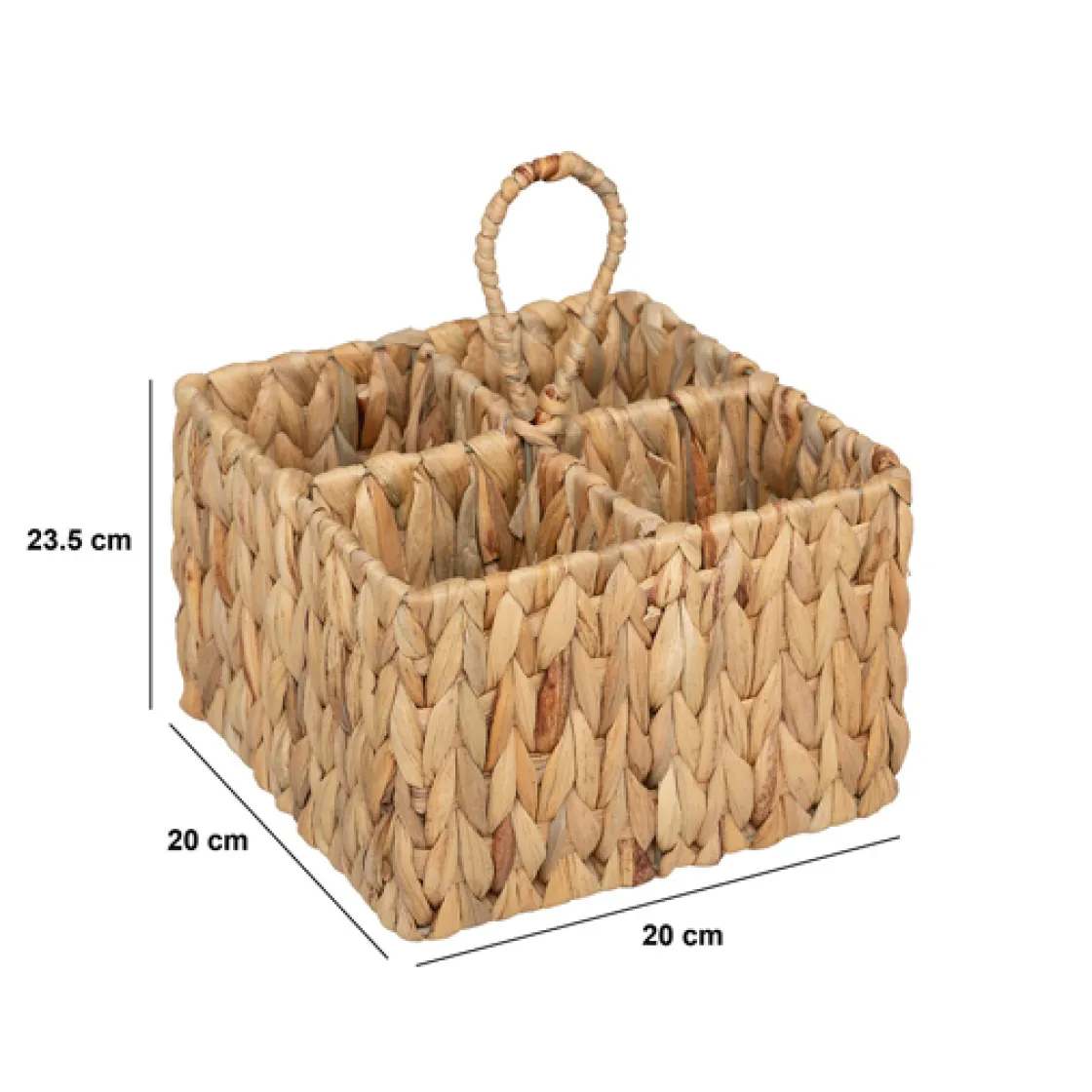 5five Pot à couverts 4 compartiments, Jacinthe