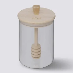 5five Pot à miel avec couvercle bois, 0,4L