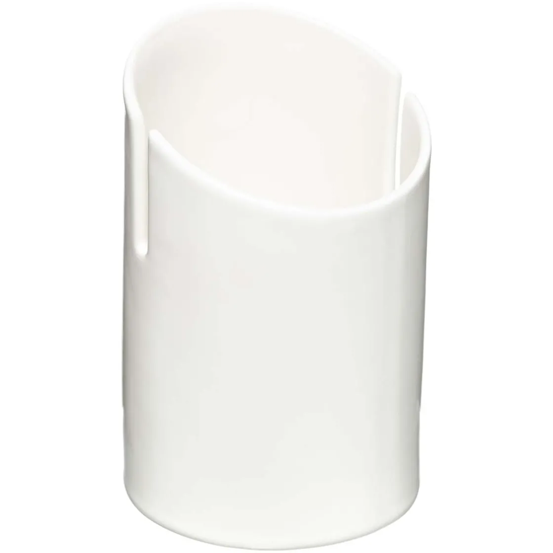 5five Pot à ustensiles 2 compartiments, Blanc