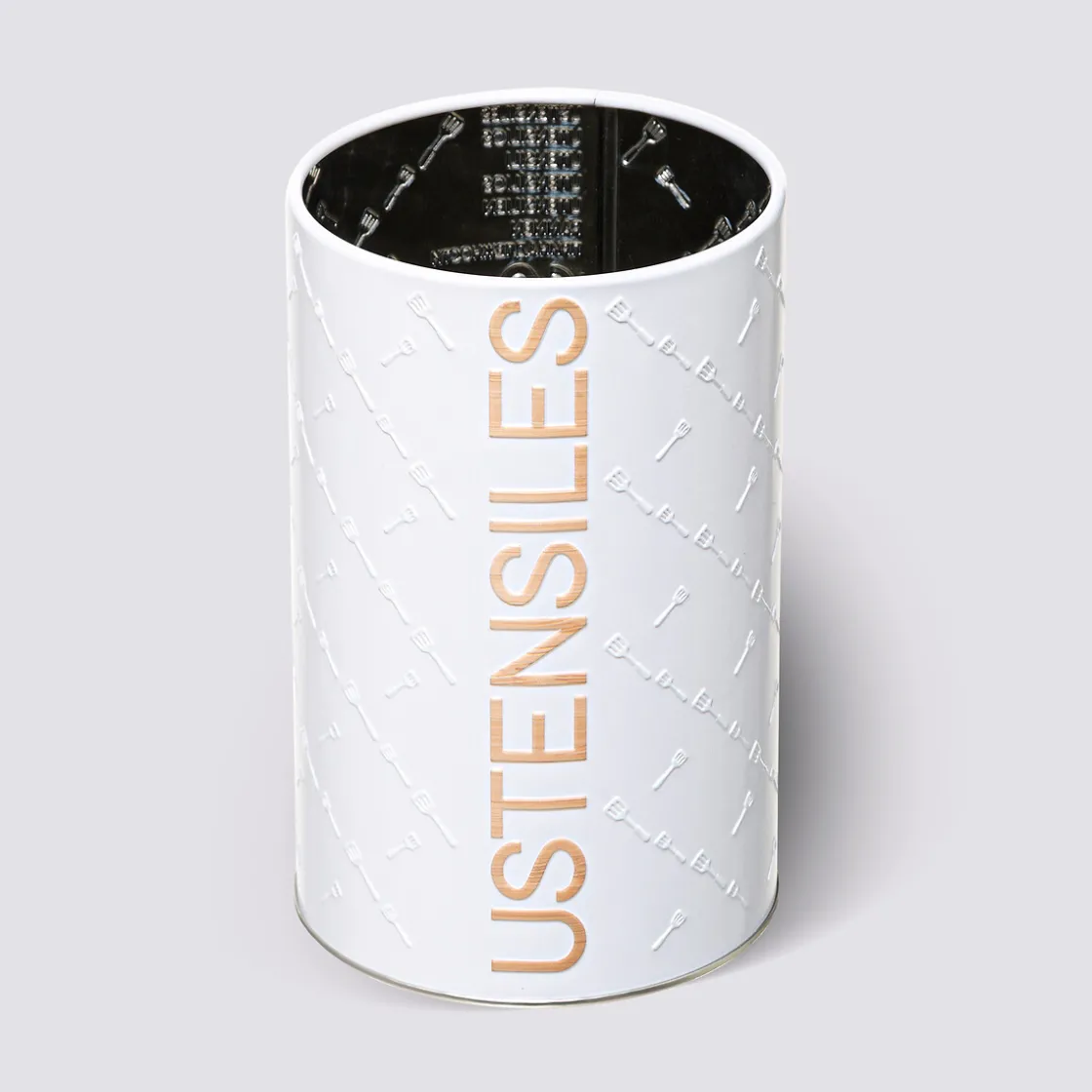 5five Pot à ustensiles fer, Blanc