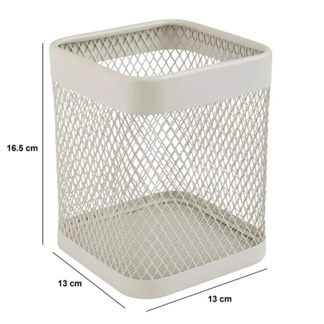 5five Pot à ustensiles métal, Beige