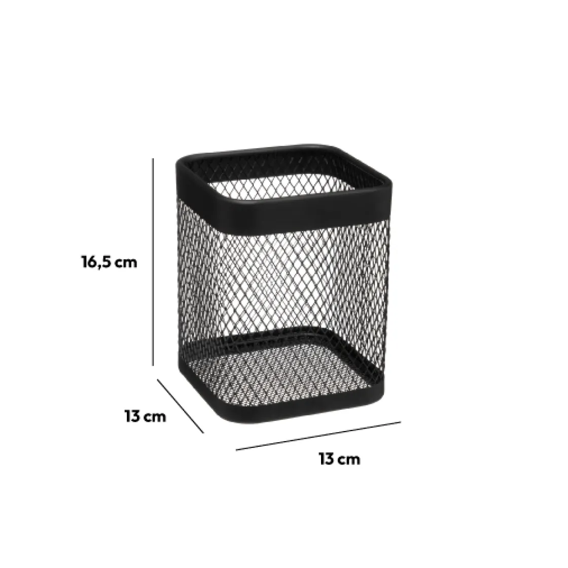 5five Pot à ustensiles métal, Noir
