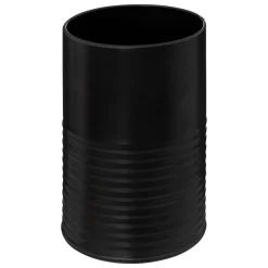 5five Pot métal à ustensiles avec 7 accessoires, Noir