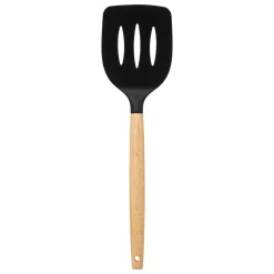 5five Pot métal à ustensiles avec 7 accessoires, Noir