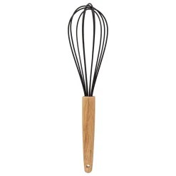 5five Pot métal à ustensiles avec 7 accessoires, Noir