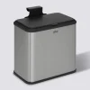 5five Poubelle à compost 5L, Inox