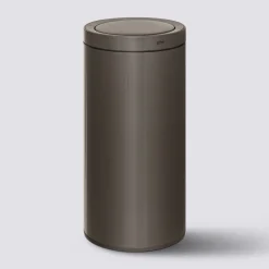 5five Poubelle automatique métal 40L, Noir