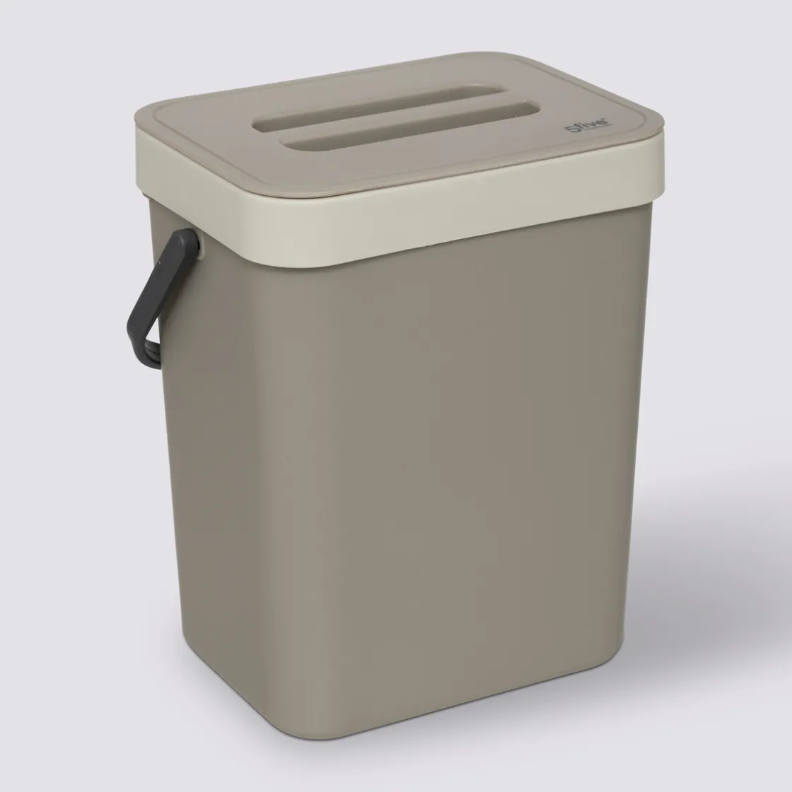 5five Poubelle compost plastique 5L, Taupe