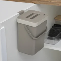 5five Poubelle compost plastique 5L, Taupe