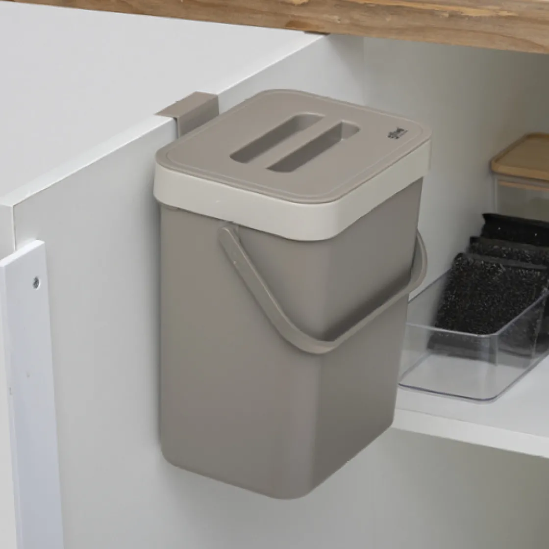 5five Poubelle compost plastique 5L, Taupe