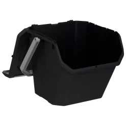 5five Poubelle de tri plastique 24L, Noir