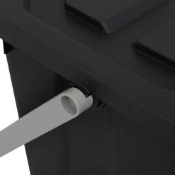 5five Poubelle de tri plastique 24L, Noir