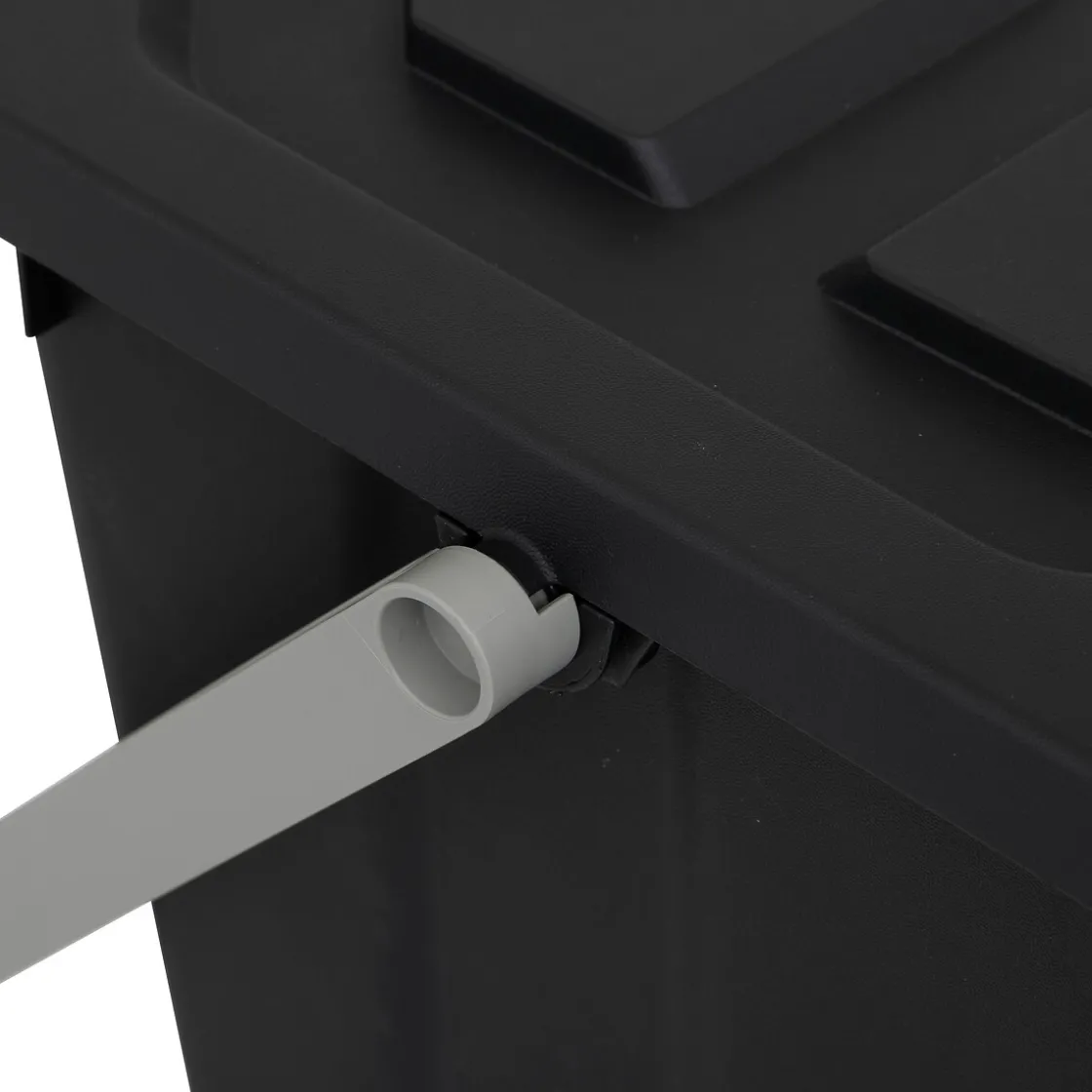 5five Poubelle de tri plastique 24L, Noir