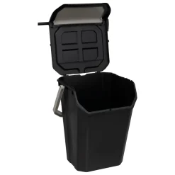 5five Poubelle de tri plastique 37L, Noir