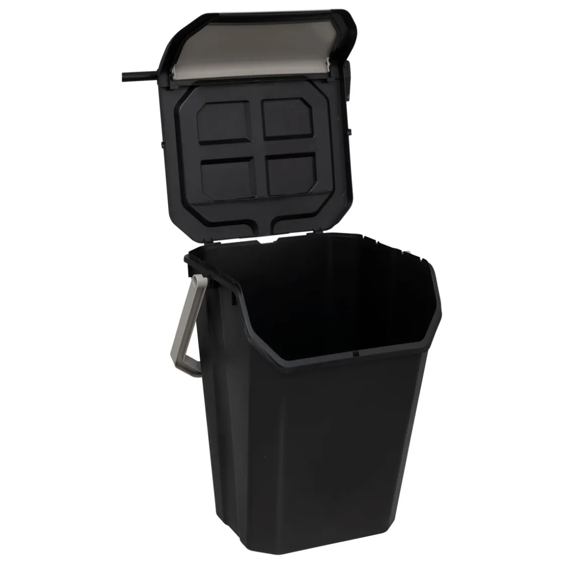 5five Poubelle de tri plastique 37L, Noir