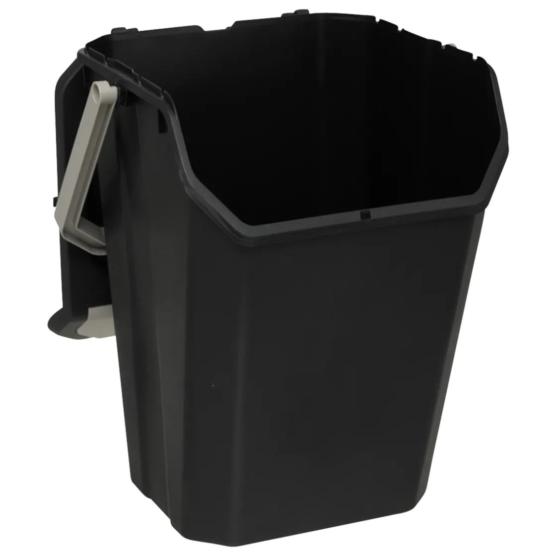 5five Poubelle de tri plastique 37L, Noir