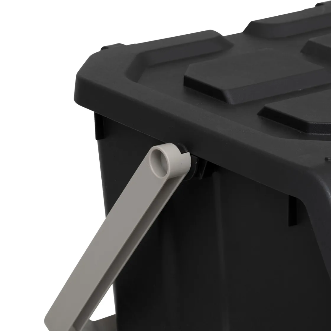 5five Poubelle de tri plastique 37L, Noir